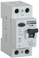 Выключатель дифференциальный (УЗО) ВД1-63 2п 16А 30мА тип AC GENERICA | код. MDV15-2-016-030 | IEK
